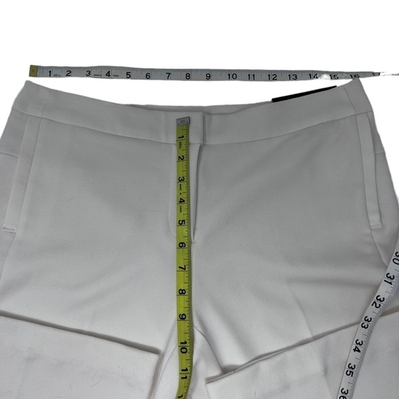 Worthington Modern Fit High Rise Straight Leg Trouser Slacks 8 NWT White - Picture 10 of 15